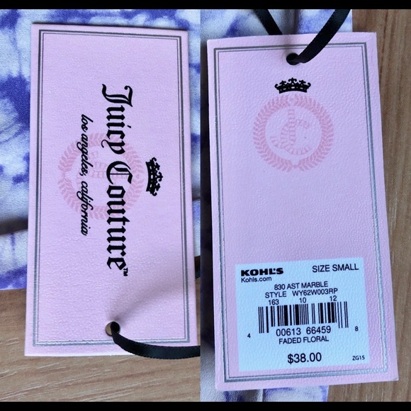 NEW JUICY COUTURE Tie-Dye Peasant Top Blouse Shirt Small Women’s - Picture 2 of 16